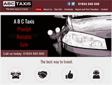 Tablet Screenshot of abctaxismedway.co.uk